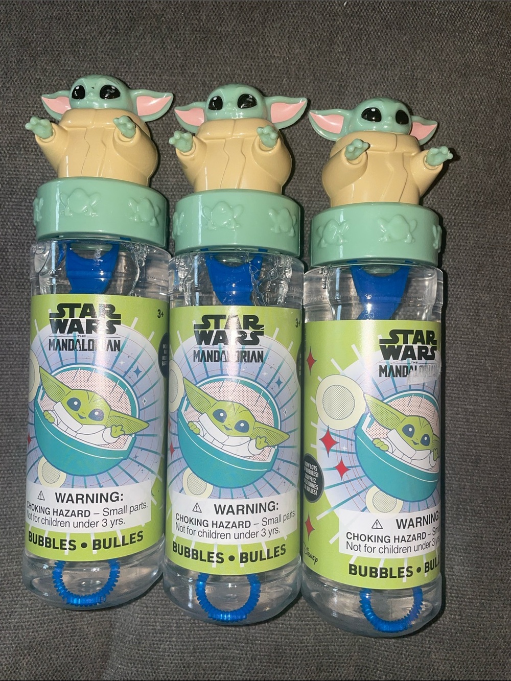 Star Wars The Mandalorian Baby Yoda Green Bubble Solution for Kids all 3 for 15